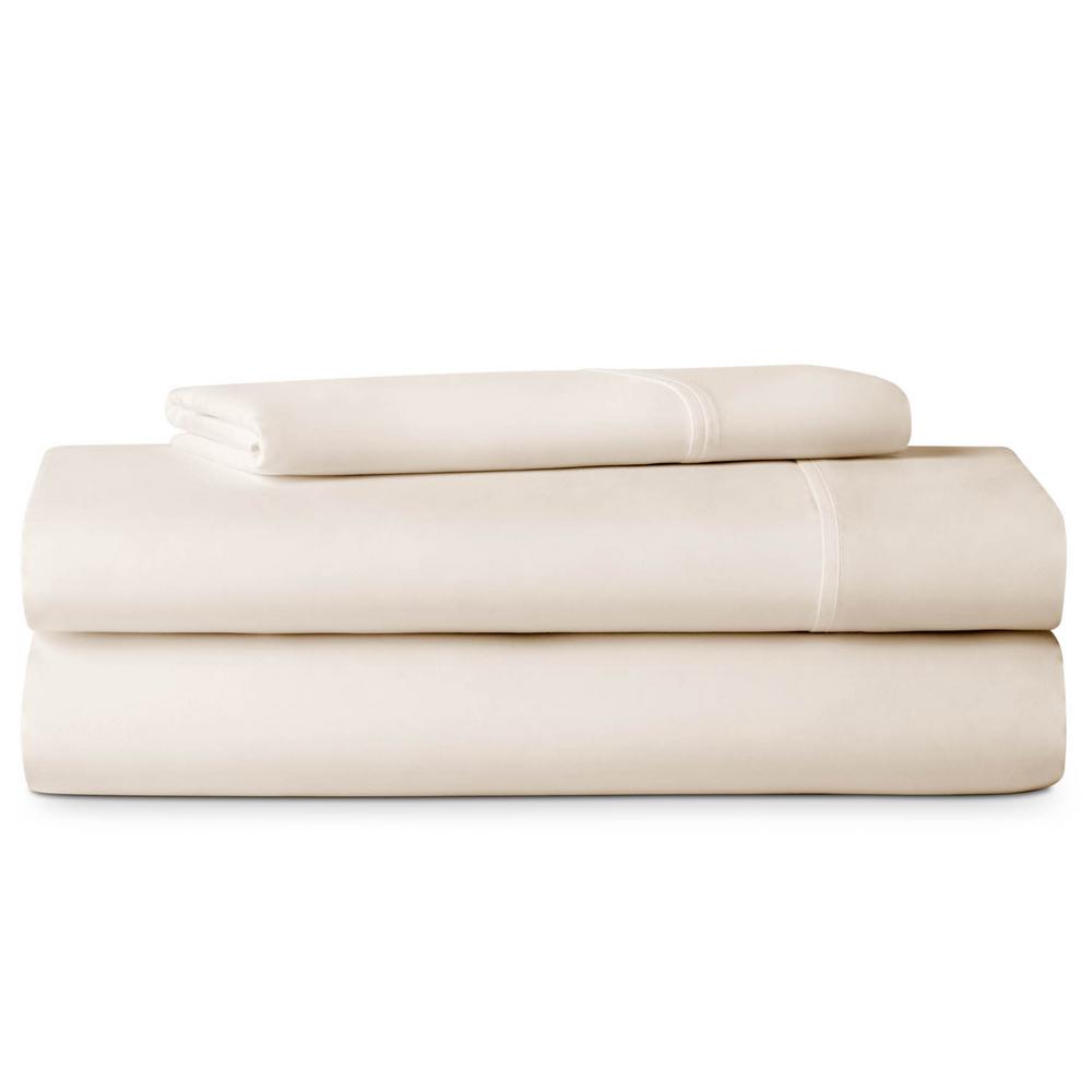 LUCID 5-Piece Ivory Rayon from Bamboo Split King Sheet Set LU25SKIVBS ...