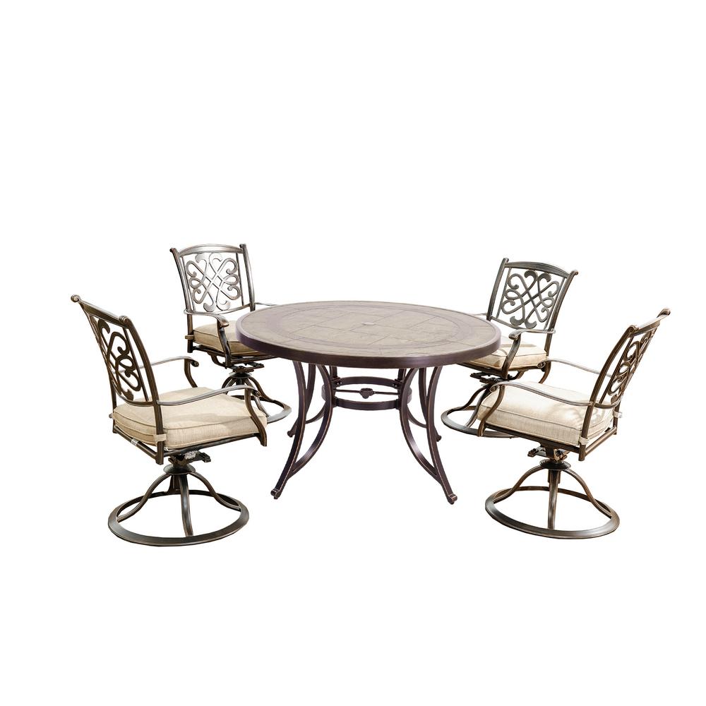 Swivel Patio Conversation Sets Outdoor Lounge Furniture The Home Depot