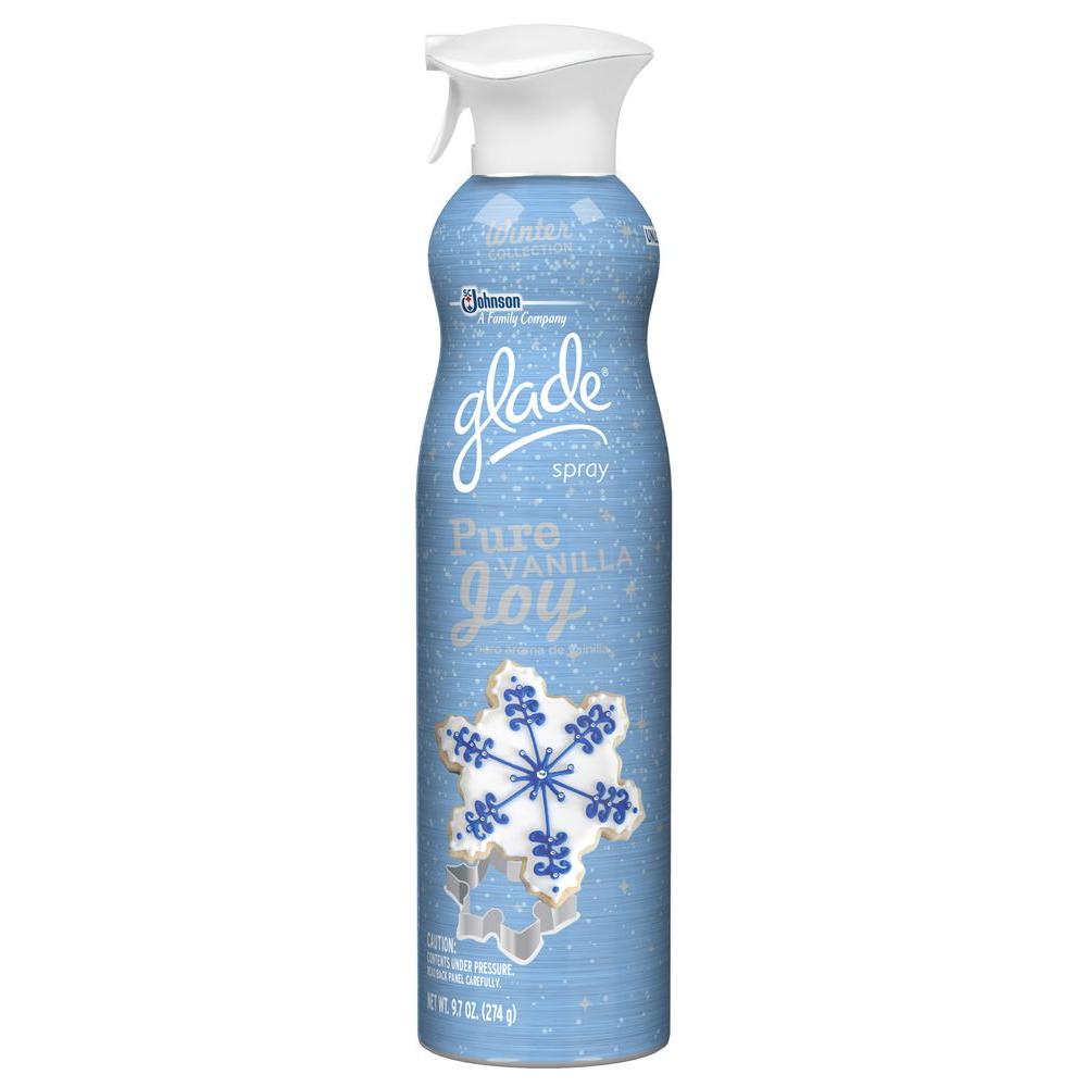 Glade Winter Collection 9.7 oz. Pure Vanilla Joy Holiday Scented Air