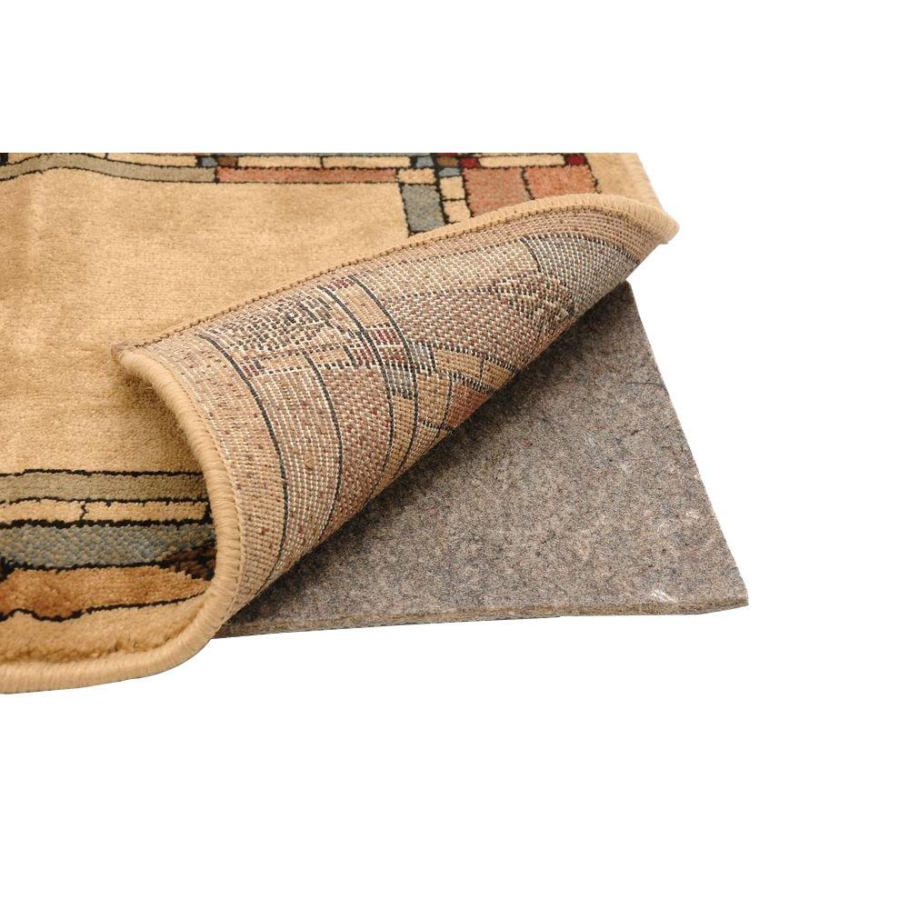Rug Padding Grippers Rugs The Home Depot Premium All Surface 8 Ft X 11 Fiber And Rubber Backed