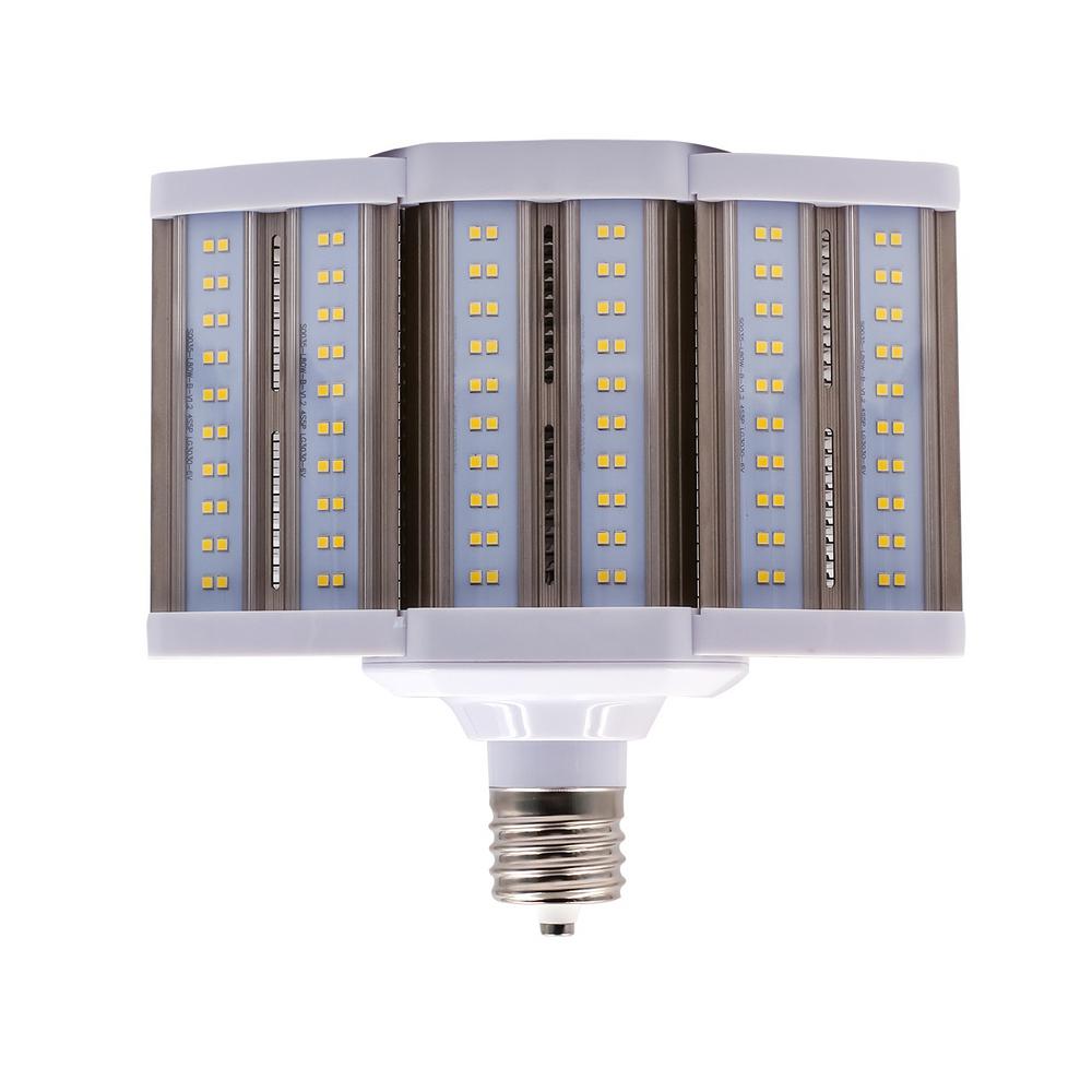 Halco Lighting Technologies 400 Watt Equivalent 110 Corn Cob Shoebox Led High Lumen Area Light Bulb Bypass Mog 120 277v Daylight 5000k 84105