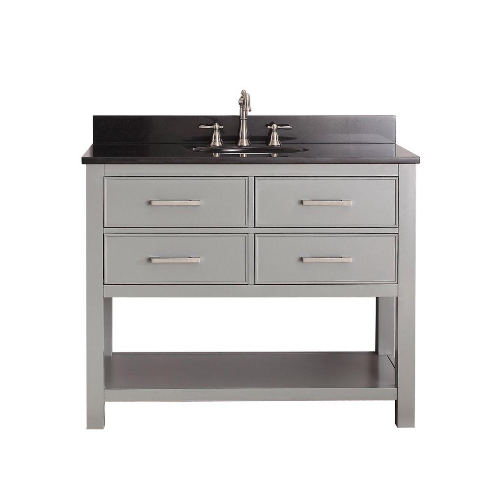 Avanity Modero 31 In W X 22 D 35 H Vanity Chilled Gray Brooks 43 In W X 22 D 35
