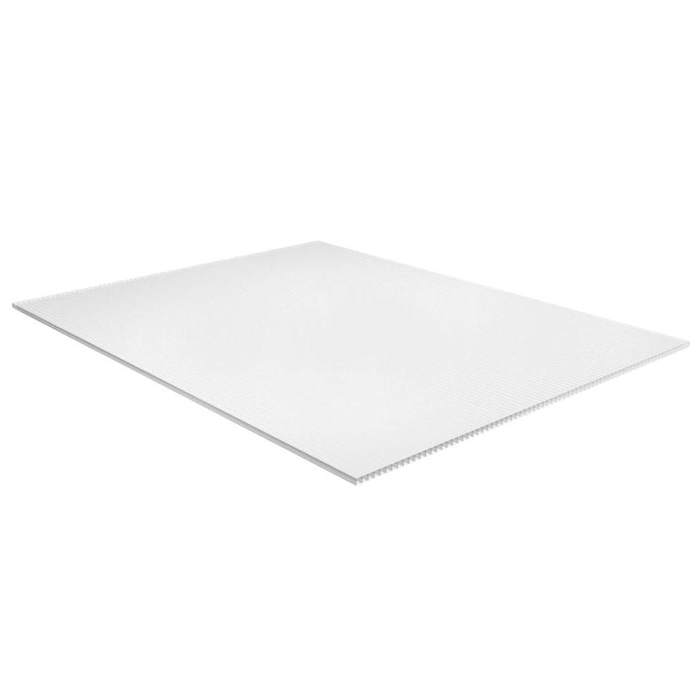 72 In X 36 In X 5 32 In Twinwall Plastic Sheet Cor 3672 The Home Depot