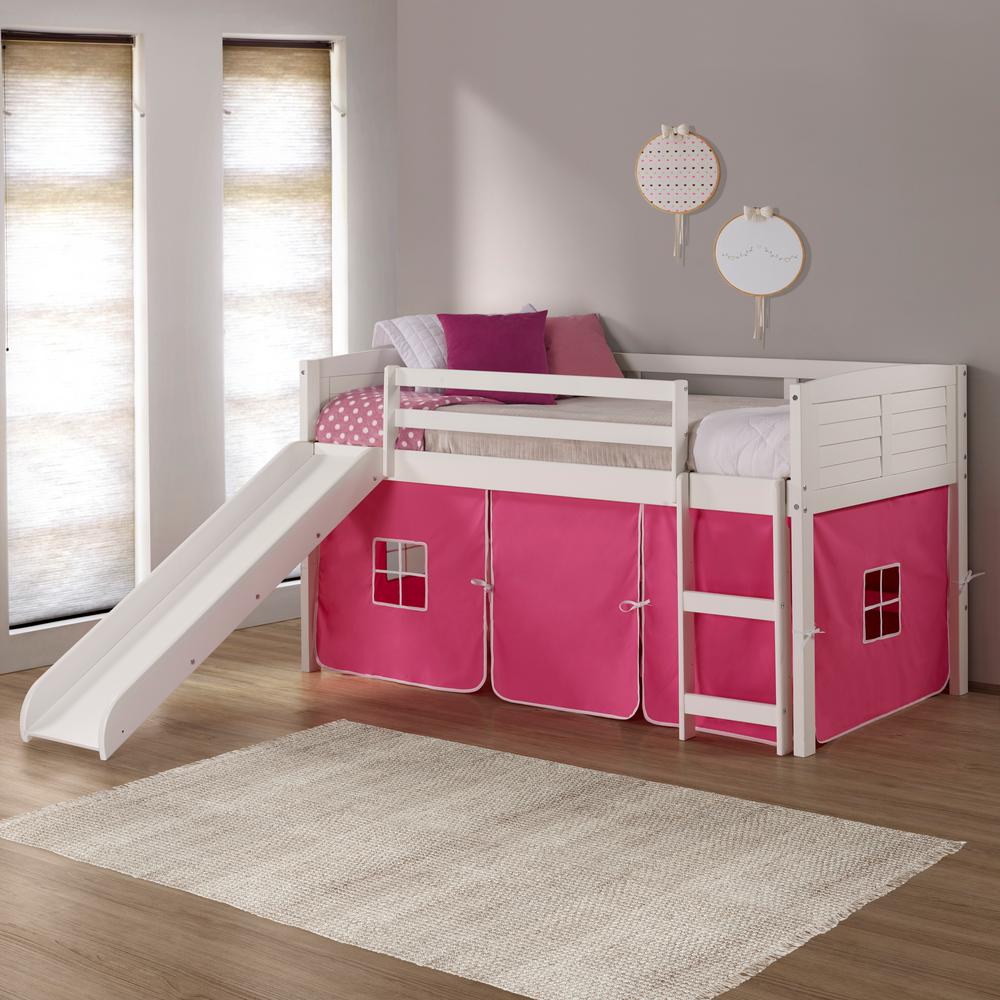 pink bed for kids