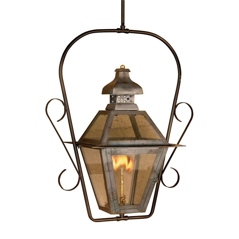 Titan Lighting Bayou 30 In Outdoor Washed Pewter Gas Ceiling Outdoor Washed Pewter Gas Ceiling Lantern