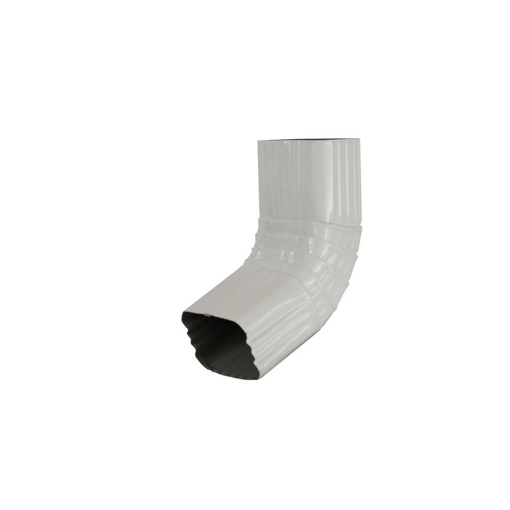 Amerimax Home Products 2 In. X 3 In. White Vinyl Downspout A-B Elbow ...