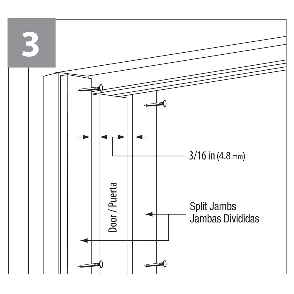 Everbilt Pocket Door Jamb Kit 12676 The Home Depot