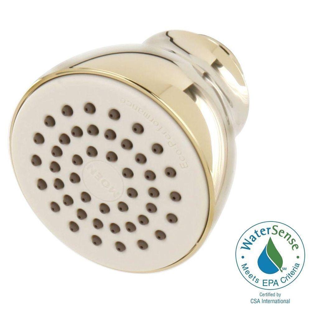 MOEN EcoPerformance 1Spray 21/2 in. Showerhead in Polished Brass