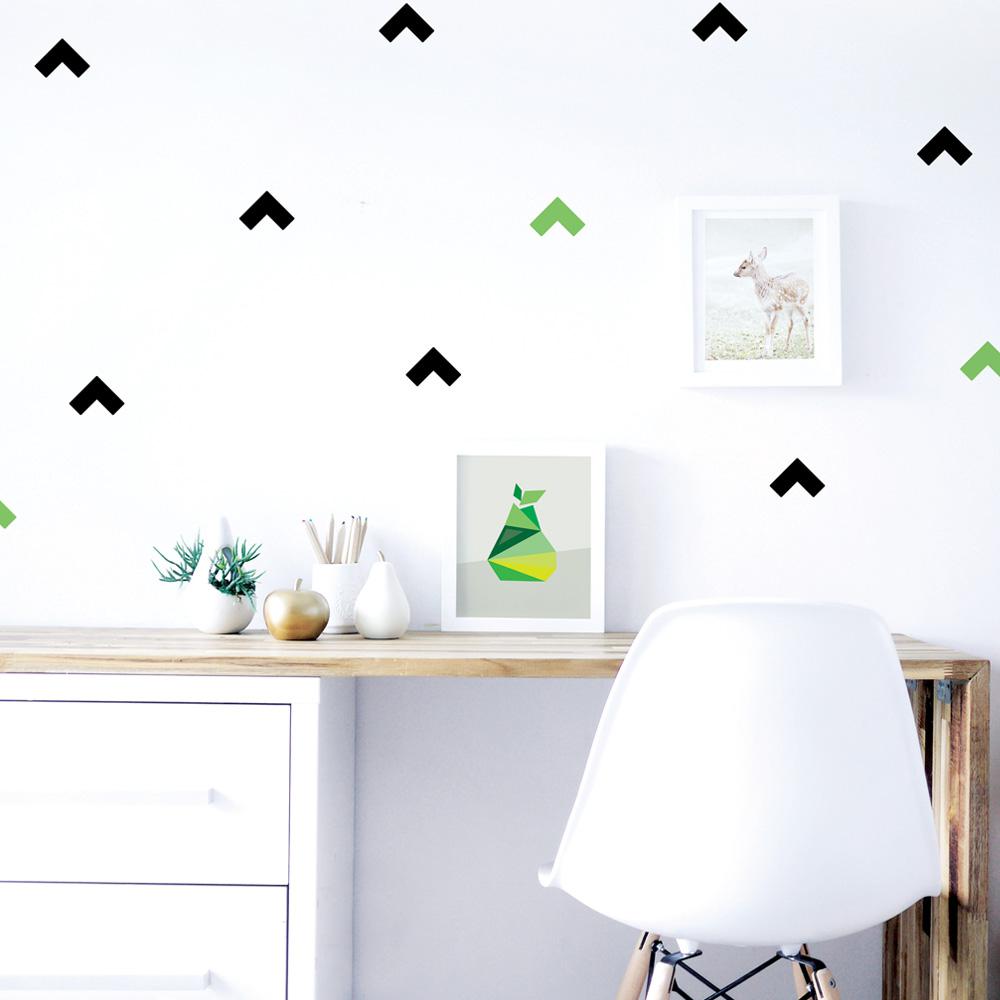 Black/GrassGreen Boomerang Wall DecalWDB2 The Home Depot