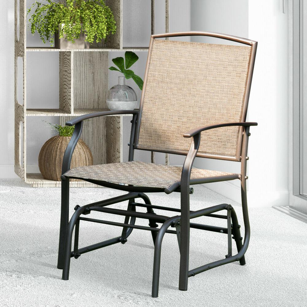 metal glider chair