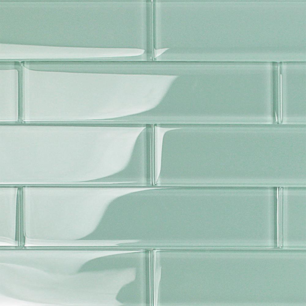 Ivy Hill Tile Contempo Light Green 2 In X 8 In X 8mm Polished Glass Floor And Wall Tile 36