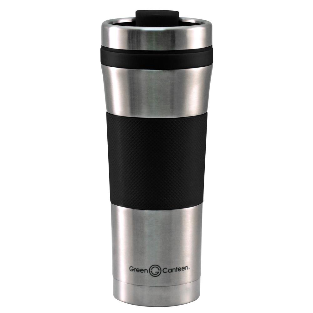 Green Canteen 16 oz. Stainless Steel Double Wall Travel Mug with Black Wrap... by Green Canteen
