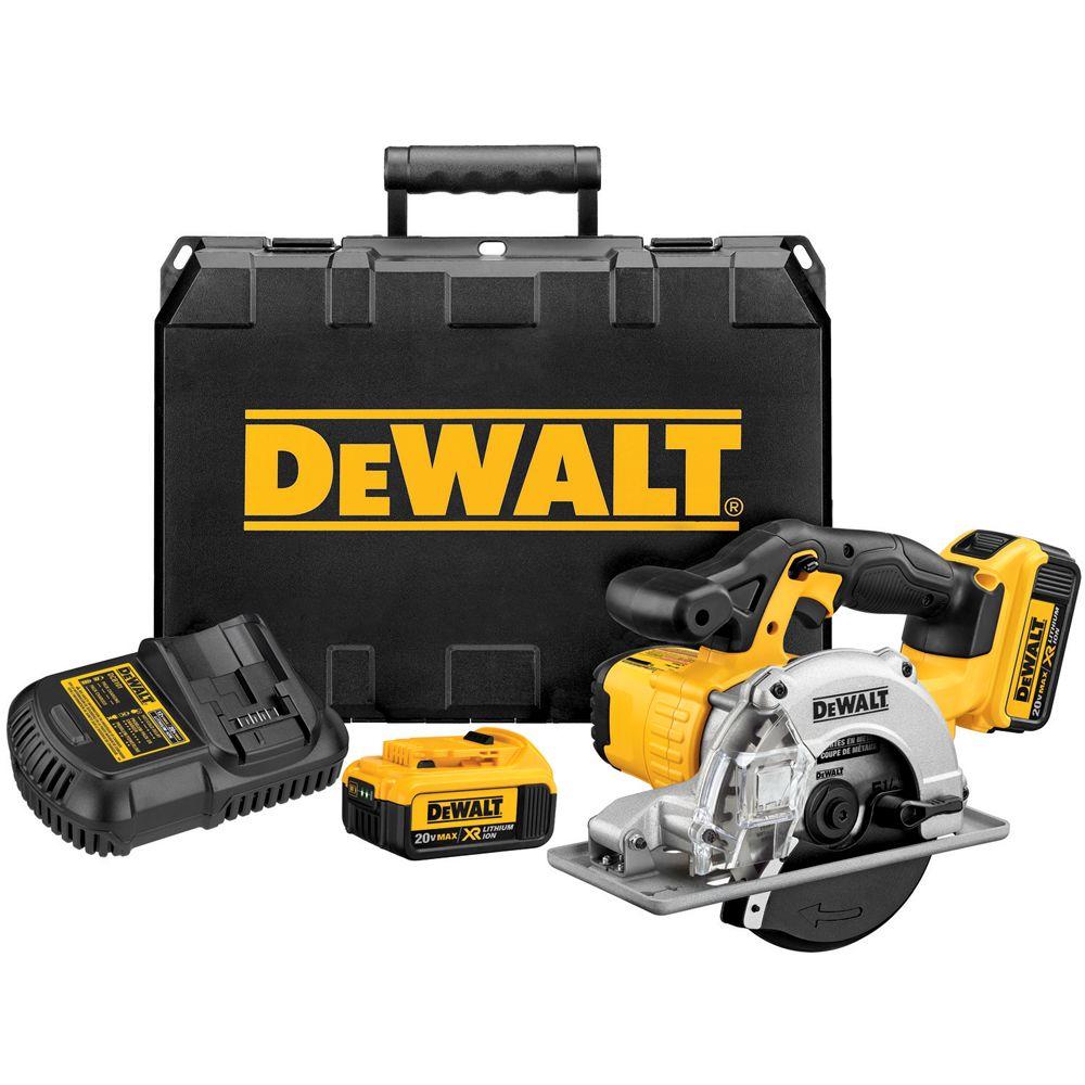 DEWALT 20Volt Max (4.0 Ah) 51/2 in. Cordless Metal Cutting Circular