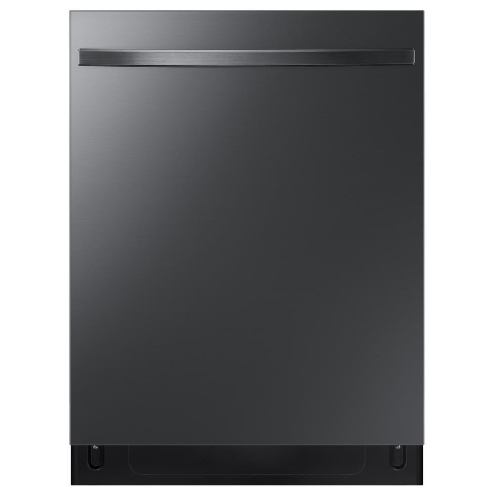 samsung black stainless steel dishwasher with stormwash