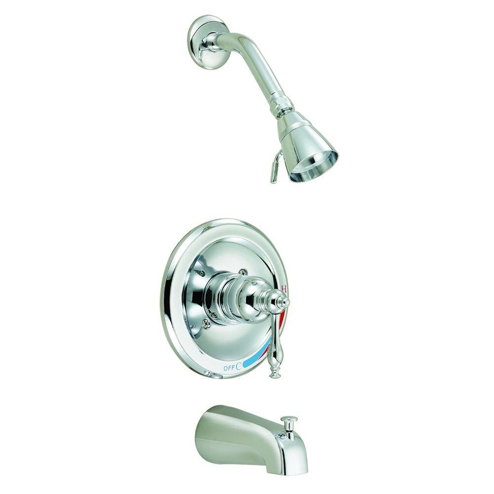 Schon Jax Single-Handle 1-Spray Pressure Balance Tub and Shower Faucet ...