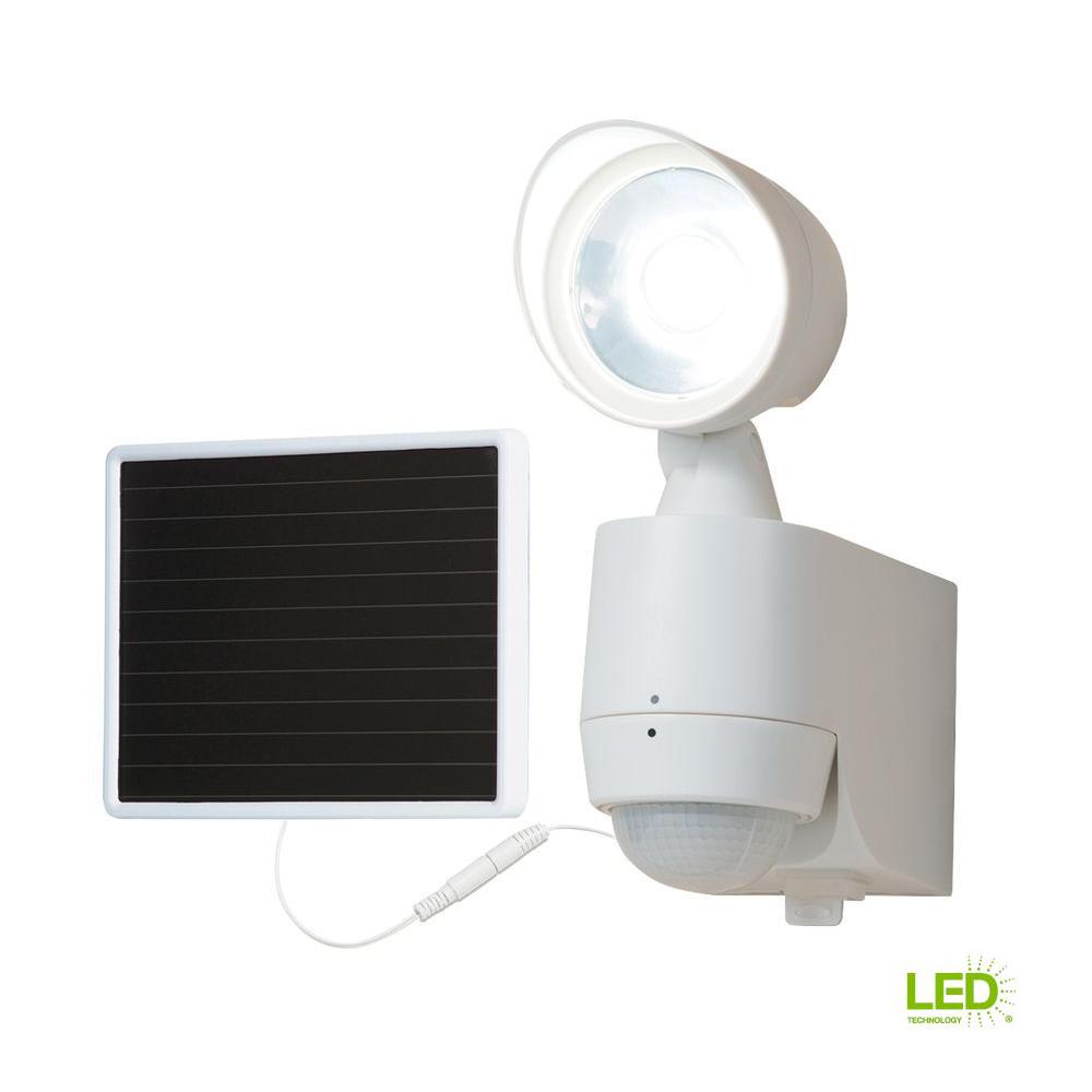 Defiant 180-Degree White Solar Powered Motion Activated ...