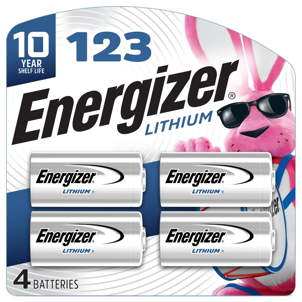 Energizer 123 Lithium Batteries (4 Pack), 3V Photo Batteries-EL123BP-4 ...