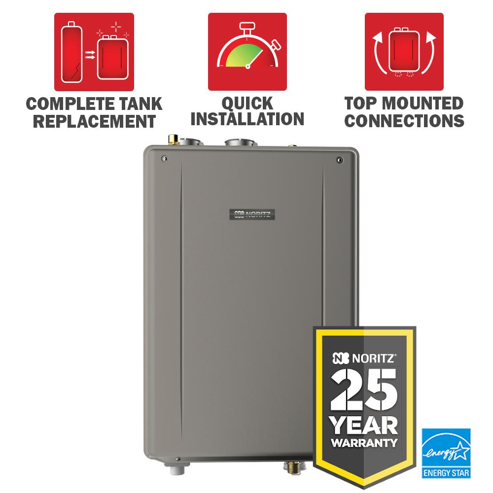 NORITZ 75 Gal. Tank Replacement 11.1 GPM Natural Gas High Efficiency Indoor Tankless Water Heater Kit - 25 Year Warranty was $1998.75 now $1599.0 (20.0% off)