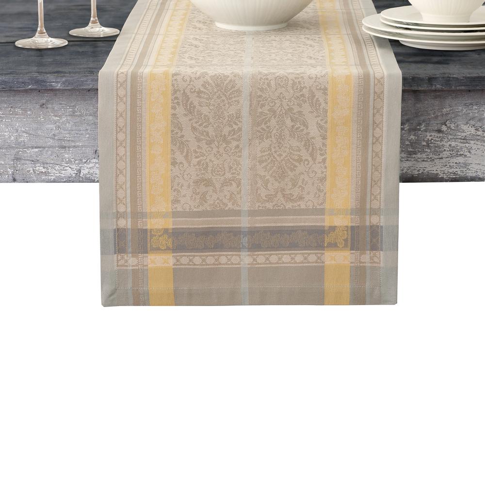Villeroy Boch Promenade 16 In W X 72 L Gray Gold Cotton Table Villeroy Boch Promenade 16 In W X 72 L Gray Gold