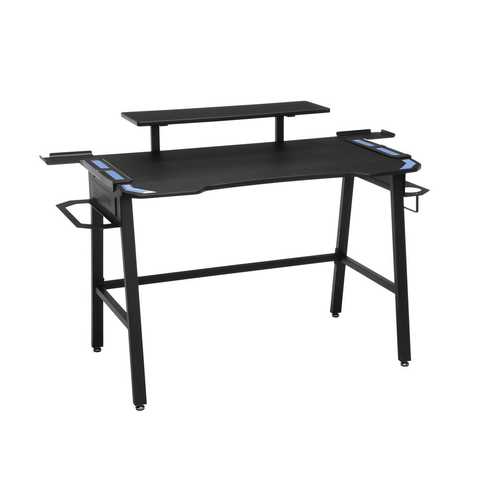 53 in. Rectangular Blue Computer Desk with Shelf RSP1010BLU The