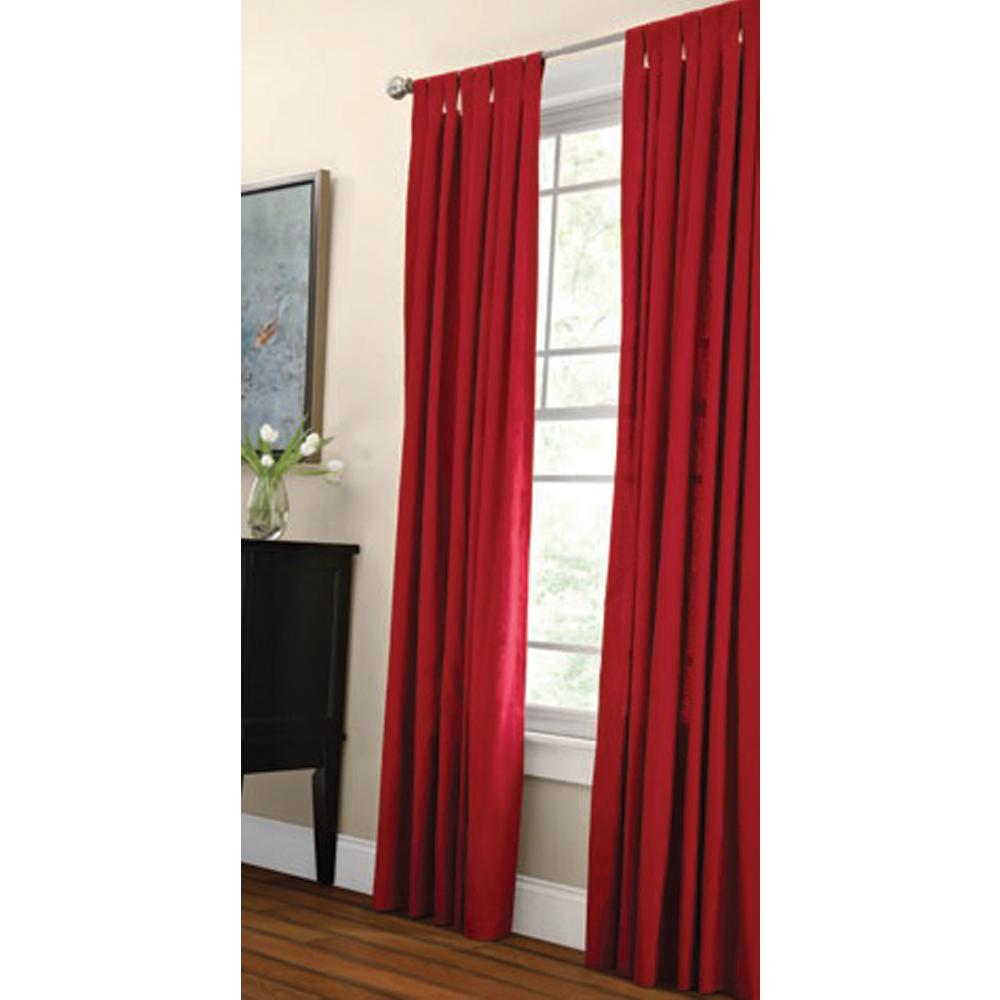 Martha Stewart Living Vermillion Classic Cotton Tab Top Curtain-1622288