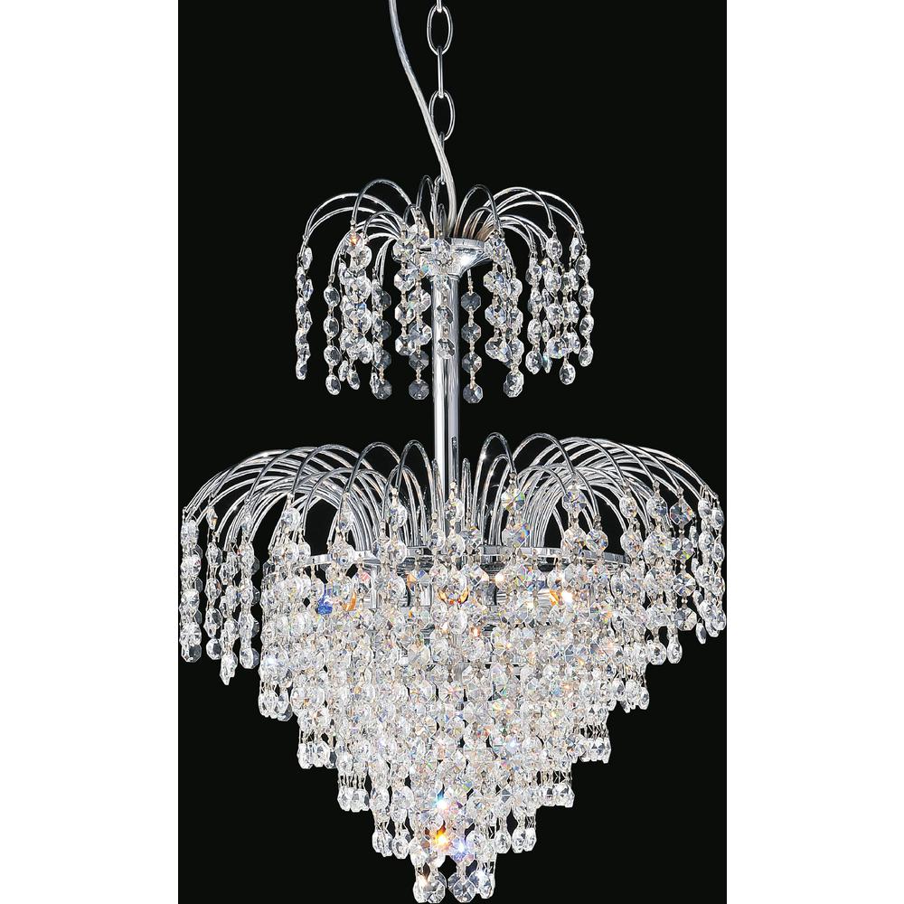 Palm Tree 8 Light Chrome Chandelier 8011p16c The Home Depot Palm Tree 8 Light Chrome Chandelier