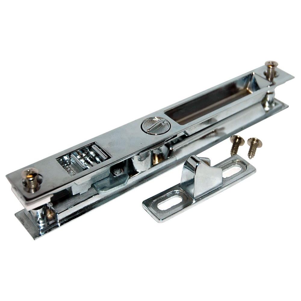PrimeLine Patio Chrome/Nickel Sliding Door Loop LockU 9846 The Home