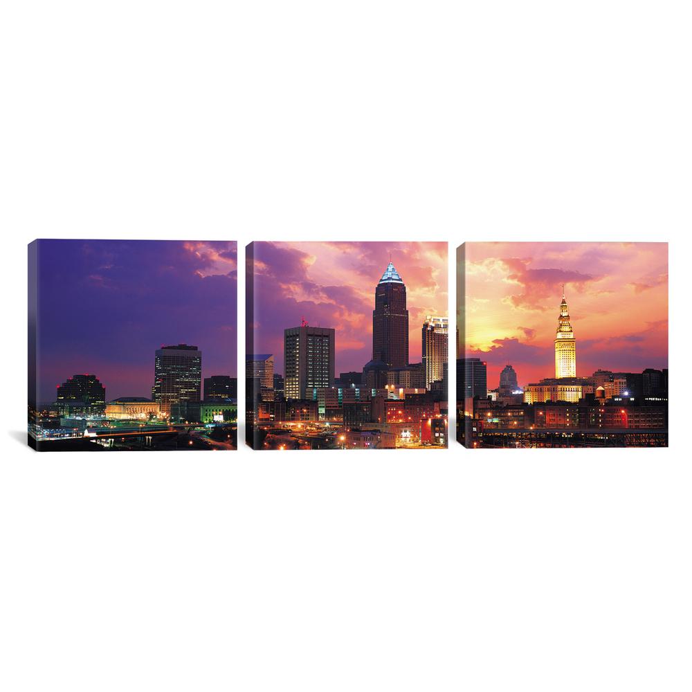 Icanvas Cleveland Panoramic Skyline Cityscape Sunset By Unknown Artist Canvas Wall Art 6309 3pc6 60x20 The Home Depot - Cleveland Wall Art Icanvas Cleveland Panoramic Skyline Cityscape Sunset By Unknown Artist Canvas Wall Art 6309 3pc6 60x20 The Home Depot - Cleveland Wall Art
