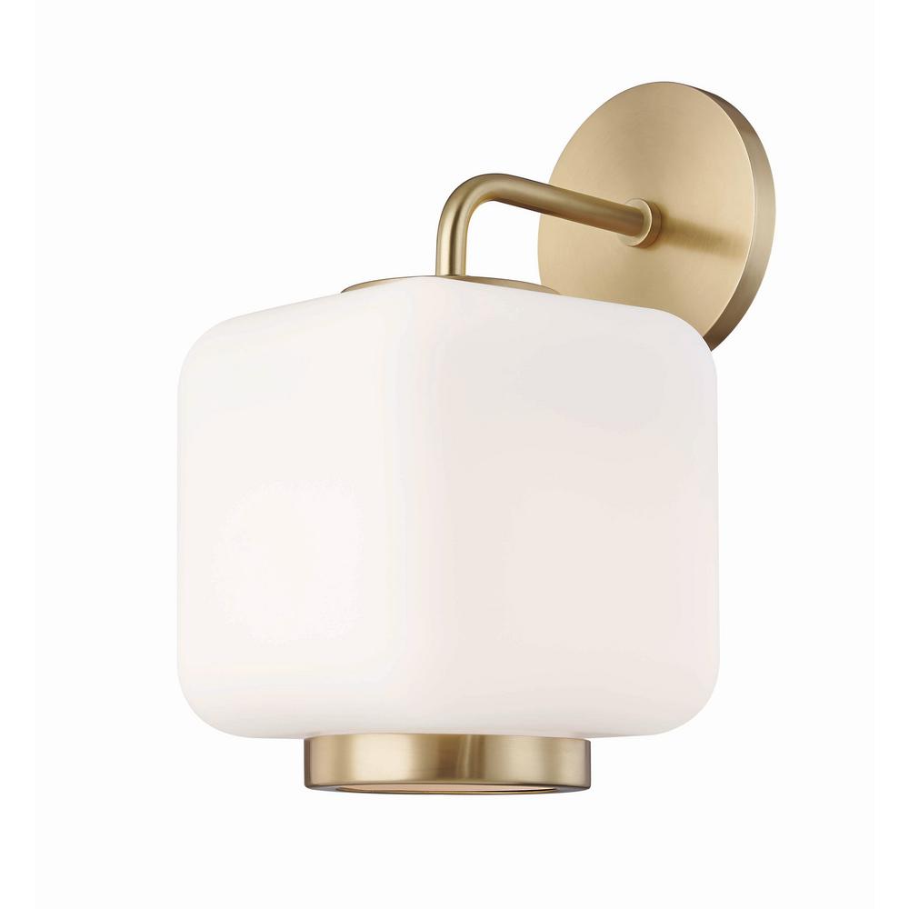 Mitzi by Hudson Valley Lighting Dylan 1-Light Aged Brass ... Mitzi by Hudson Valley Lighting Dylan 1-Light Aged Brass ... on Aged Brass Wall Sconce id=95205