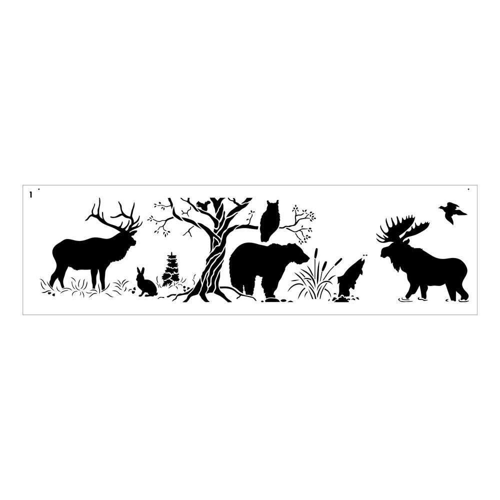 Download Designer Stencils Moose Silhoutte Wall Stencil-1843 - The ...
