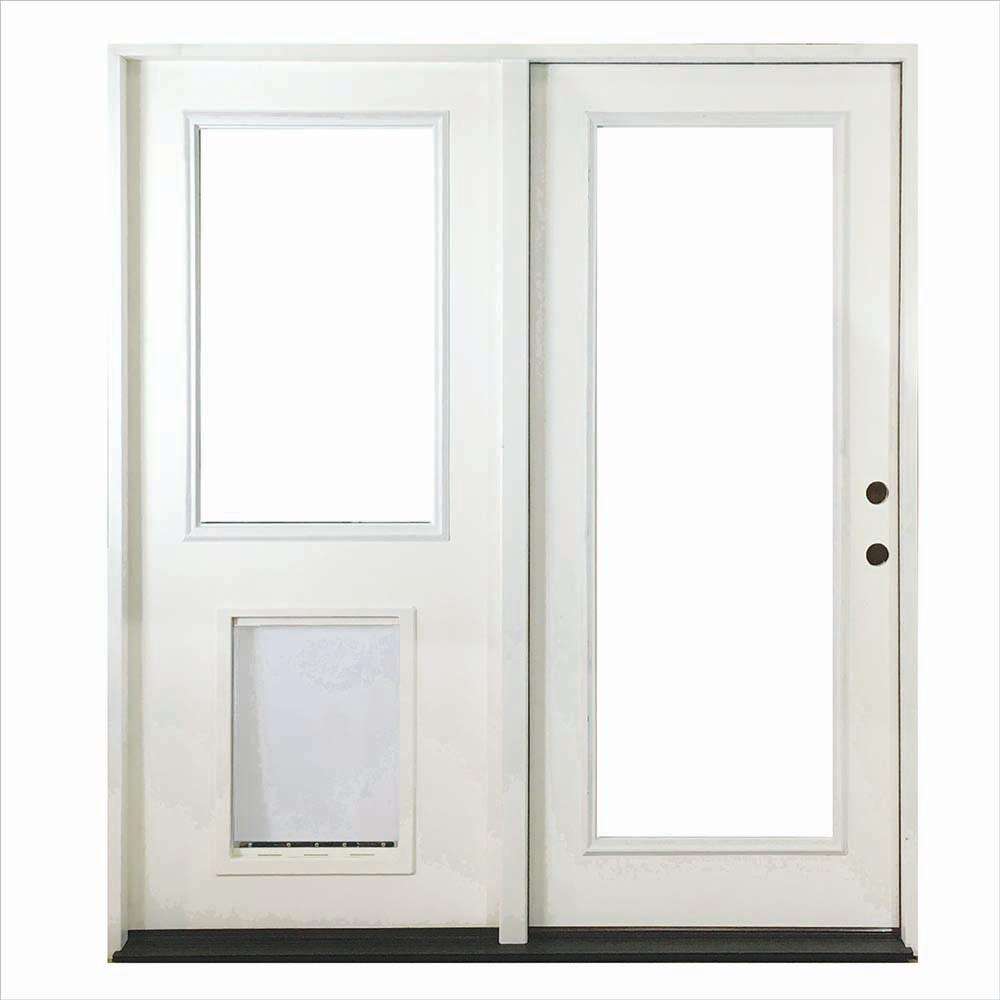 patio doors door fiberglass primed hinged pet steves sons prehung center flsp pr r60 inswing left hand lite sl clear