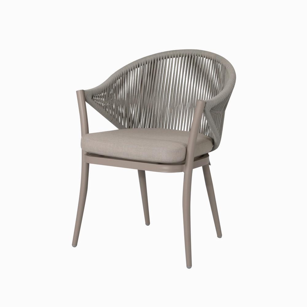 Tacoma Aluminum Outdoor Dining Chair Hd1121 Bs The Home Depot