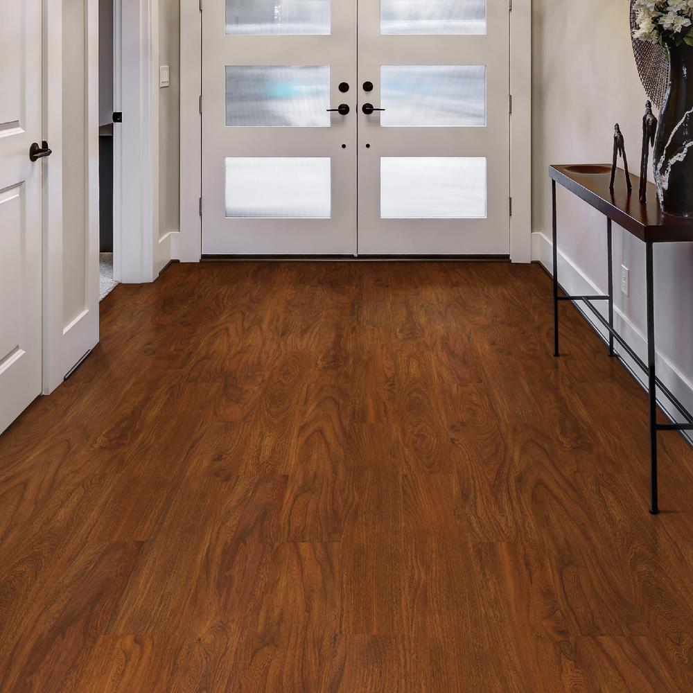 Allure Ultra 7 5 In X 47 6 In Red Mahogany Luxury Vinyl Plank Flooring 19 8 Sq Ft Case