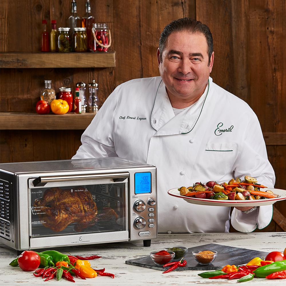 Emeril Lagasse 1500 W 6 Slice Stainless Steel Convection Toaster Oven
