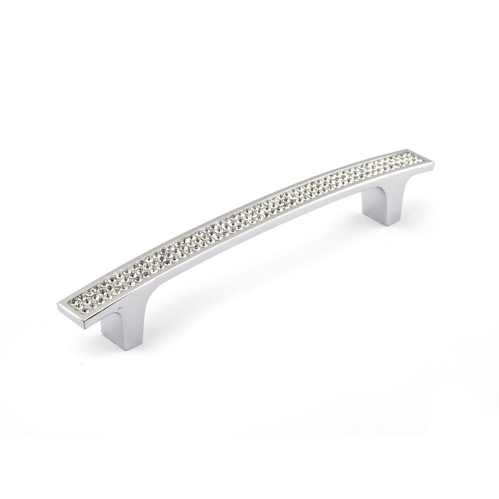 Richelieu Hardware Contemporary 5 inch (128 mm) Crystal Chrome Cabinet Pull by Richelieu Hardware