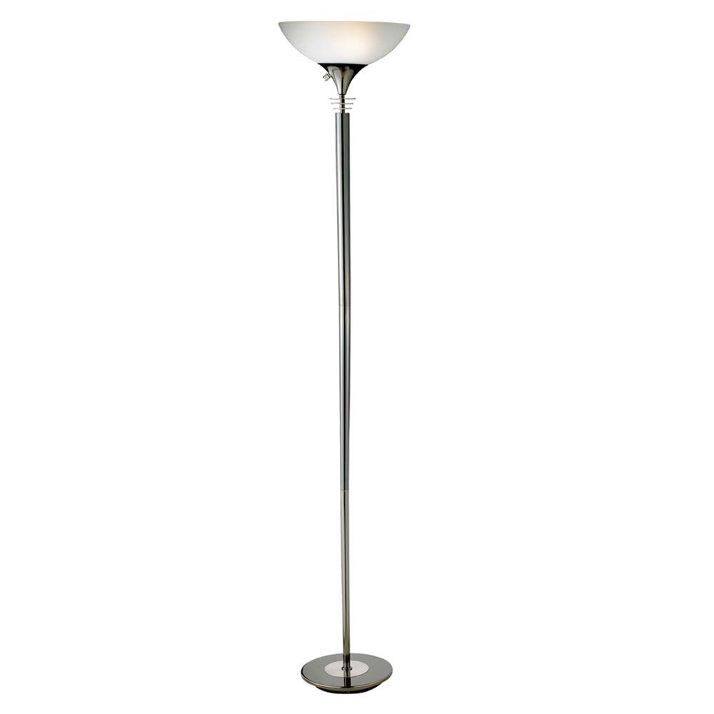 Adesso Metropolis 71 1 2 In Black Nickel Floor Lamp