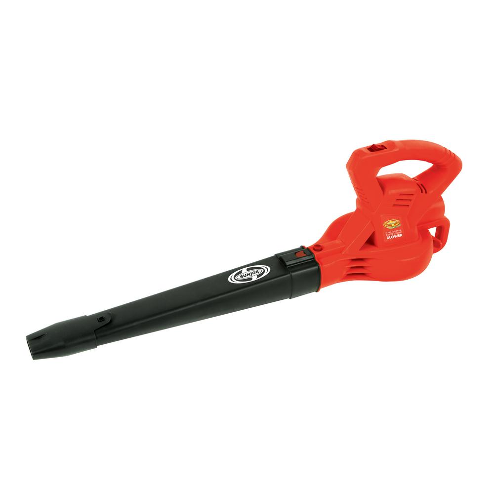 Sun Joe 215 MPH 240 CFM 10-Amp Electric Handheld Leaf Blower in Red by Sun Joe