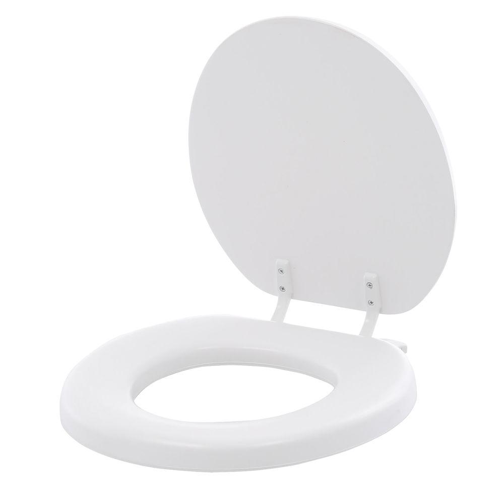 Bemis White Elongated Toilet Seat in the Toilet Seats ...