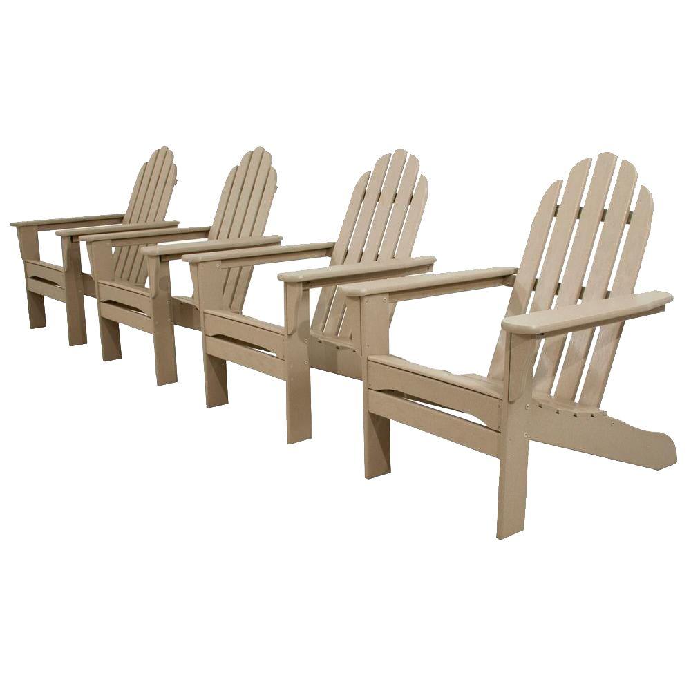 UPC 845748059992 product image for Ivy Terrace Classics Sand 4-Piece Patio Adirondack Set | upcitemdb.com