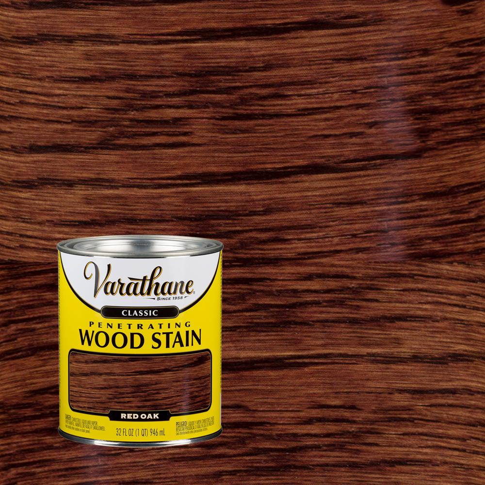 Varathane 1 qt. Red Oak Classic Wood Interior Stain339704 The Home Depot