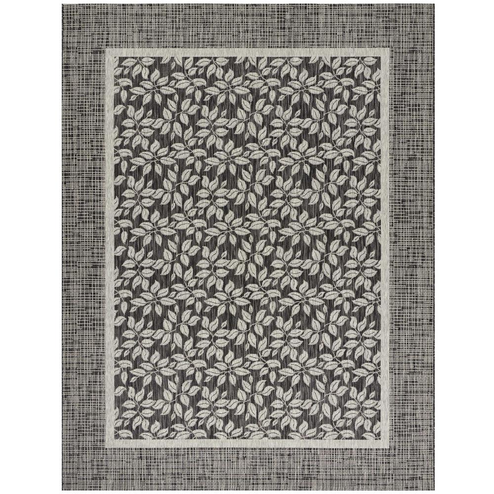 Nourison Country Side Charcoal 10 ft. x 13 ft. Indoor/Outdoor Area Rug ...
