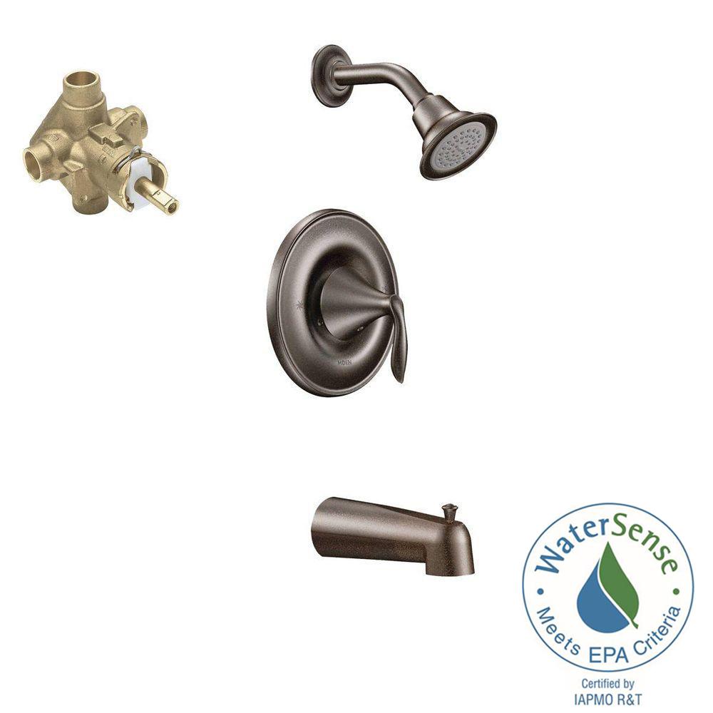 MOEN Brantford SingleHandle 1Spray PosiTemp Tub and Shower Faucet