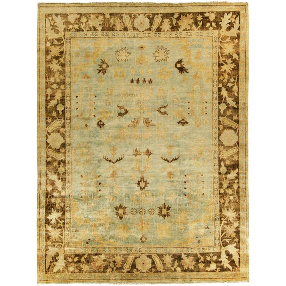 Safavieh Oushak Light Blue/Brown 8 ft. x 10 ft. Area RugOSH112B8