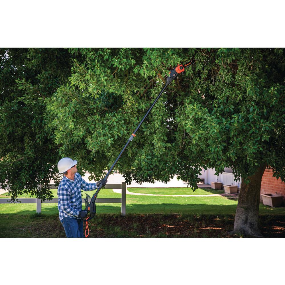 ranger ii 10 in. 8 amp electric telescoping 2in1 pole saw remington