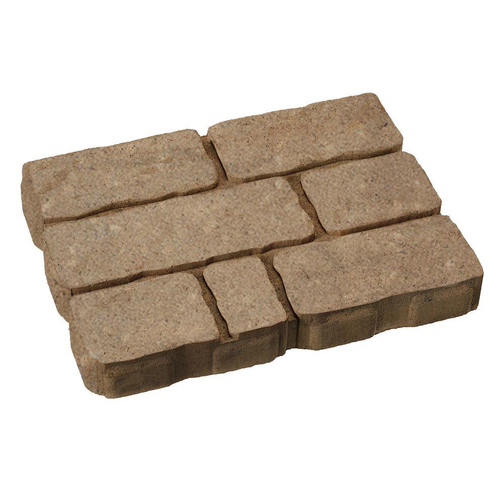 Stepping Stones Hardscapes The Home Depot Rockford Stone 15 75 In X 11 2 Avondale Beige Concrete