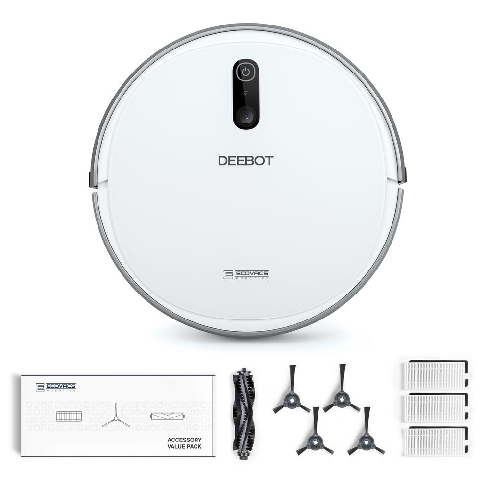 Ecovacs Deebot 710 Robot Vacuum Cleaner With Service Kit Ds3g Bndl The Home Depot