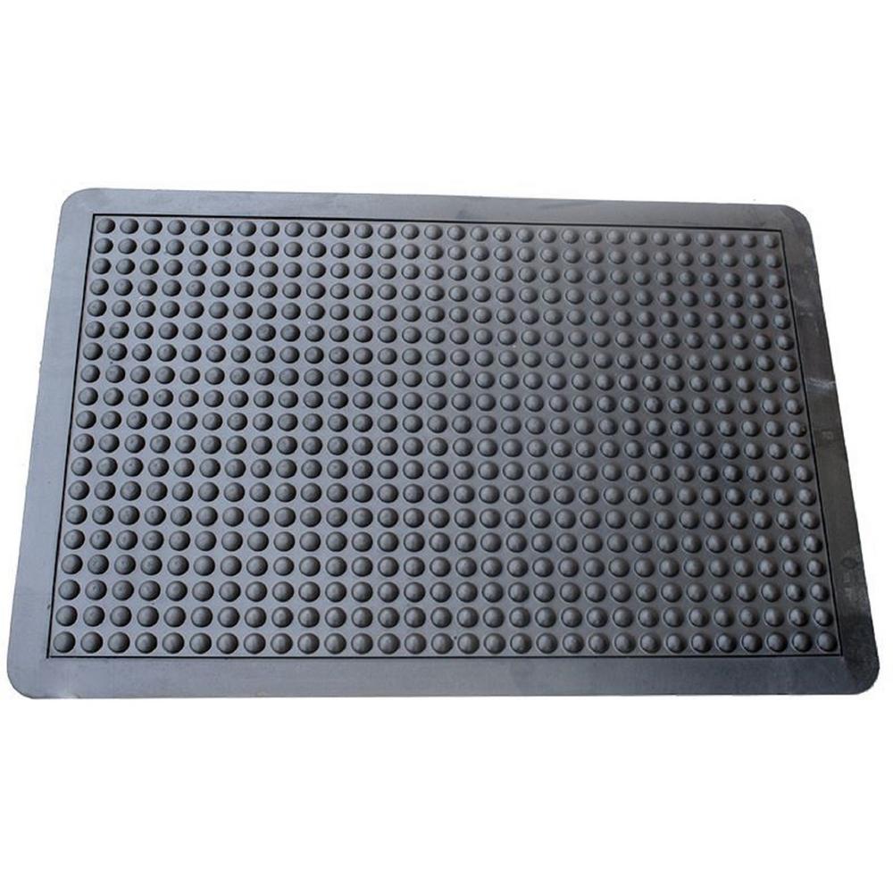 Matsinc Black 2 Ft X 3 Ft Rubber Anti Fatigue Mat Bm23 The