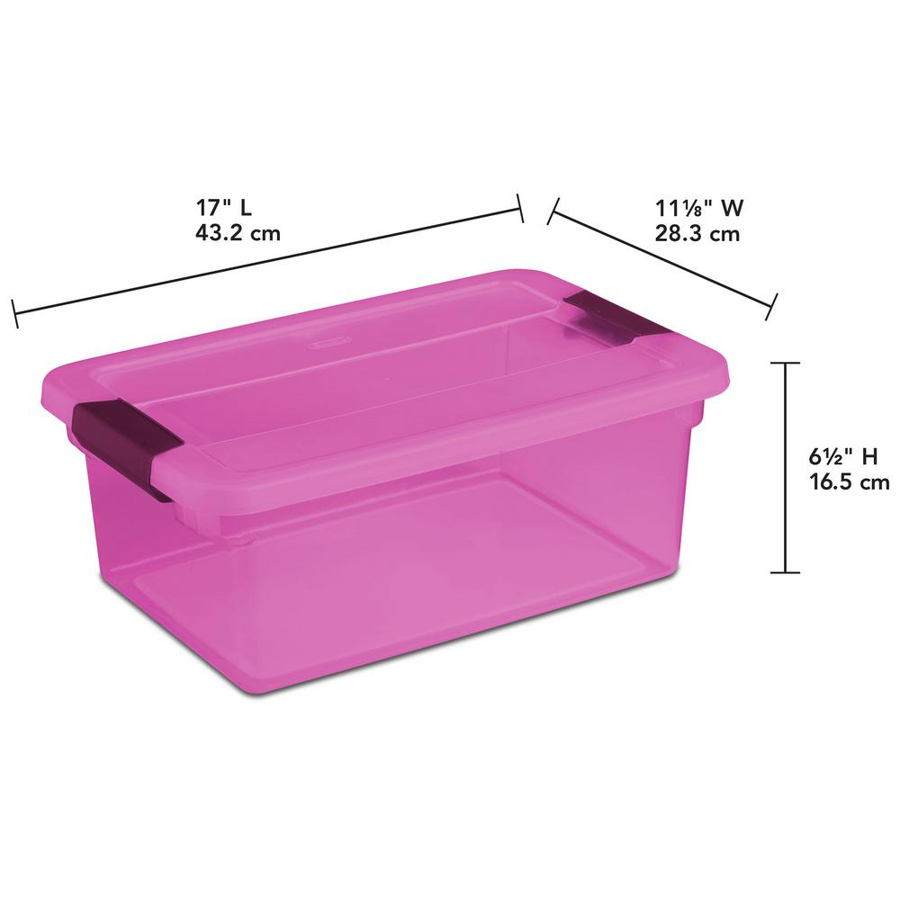 pretty plastic storage boxes