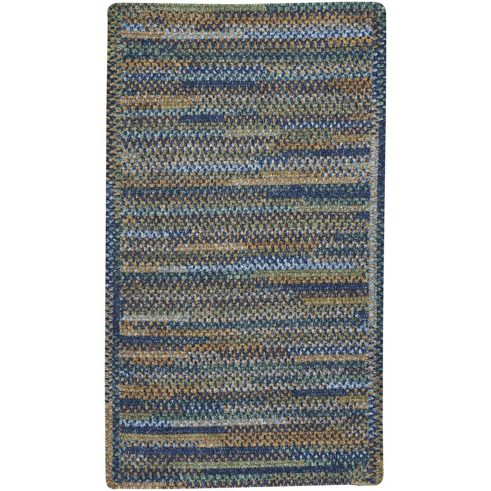 Capel Habitat Ocean Blue 11 ft. x 14 ft. Cross Sewn Area Rug