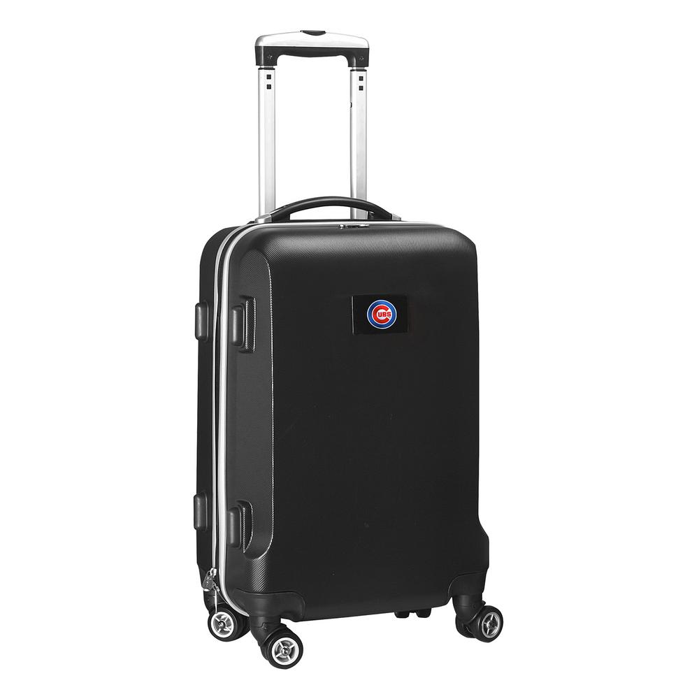 Denco MLB Chicago Cubs Black 21 in. Carry-On Hardcase Spinner Suitcase